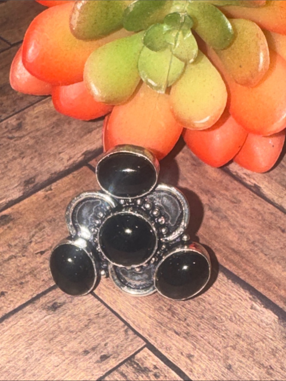 Silver Onyx Ring